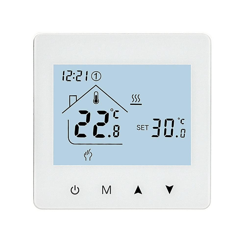 AA Battery Thermostat with Type-C Cable Gas Boiler Heating Temperature Regulator