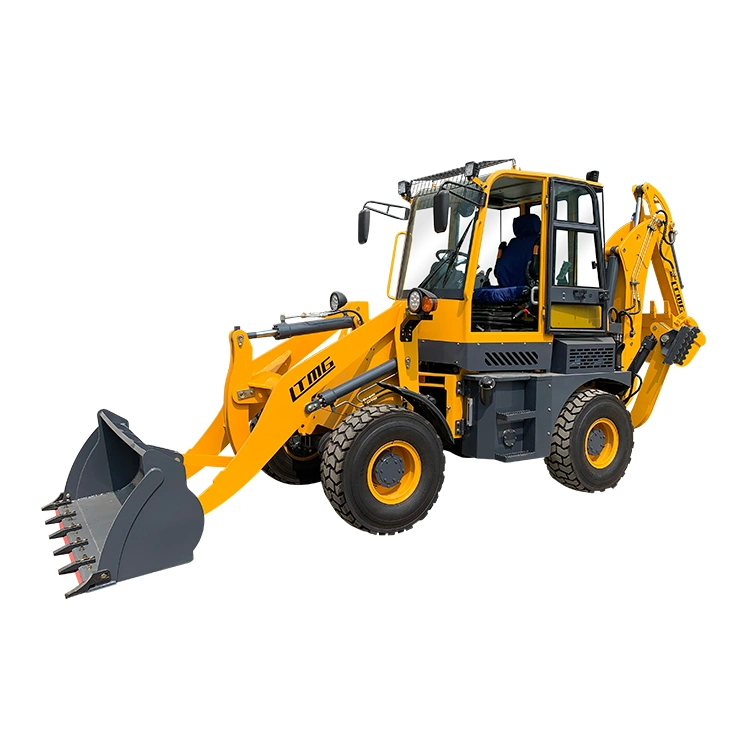 Ltmg Backhoe Loader 1.6 Ton 2.5 Ton Articulated Type 4X4 Wheel Backho Loader Excavator Machine Price