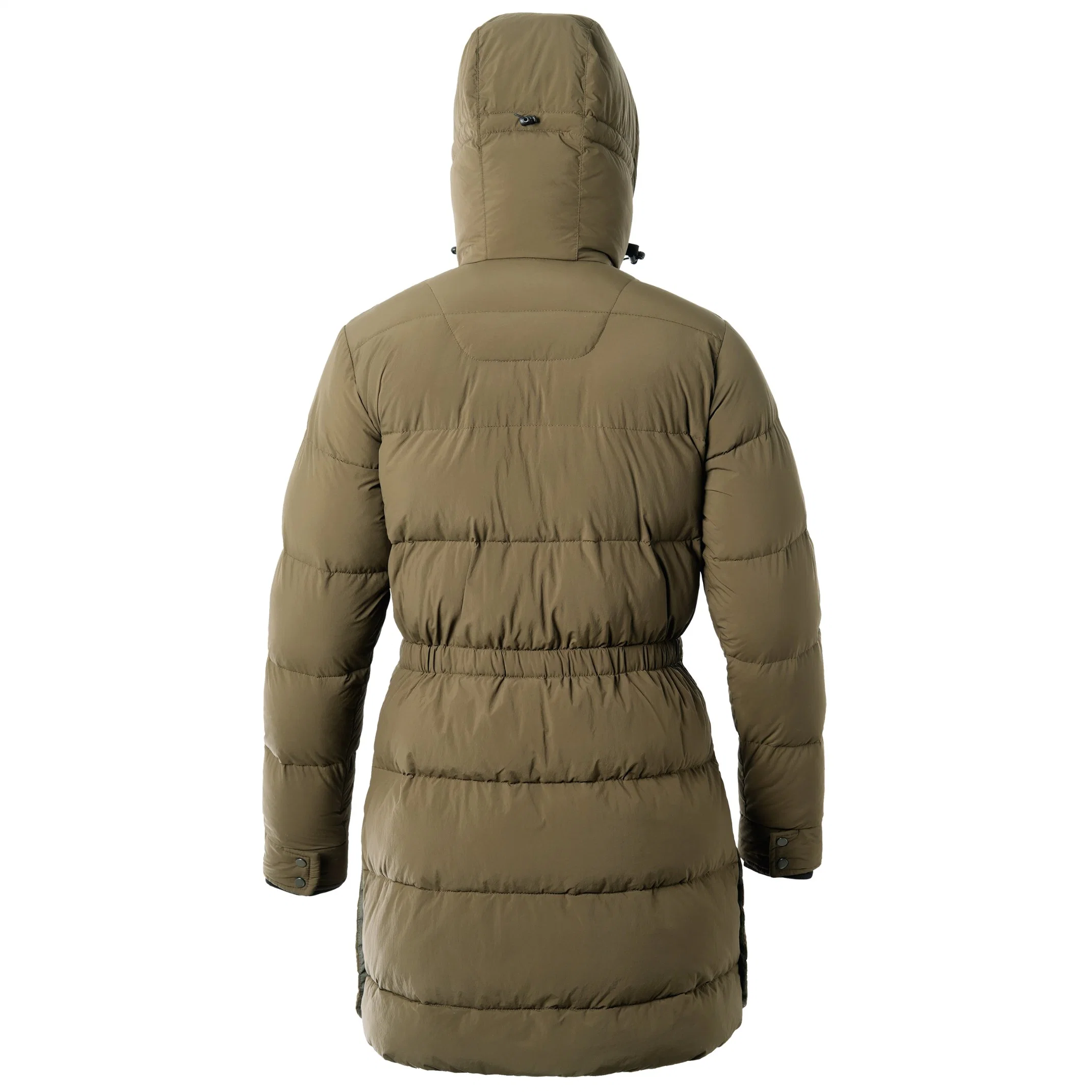 Suministro de la mujer Windproof fábrica impermeable transpirable exterior Down Jacket estilo largo invierno Parka Puffer Chaqueta de invierno con capucha