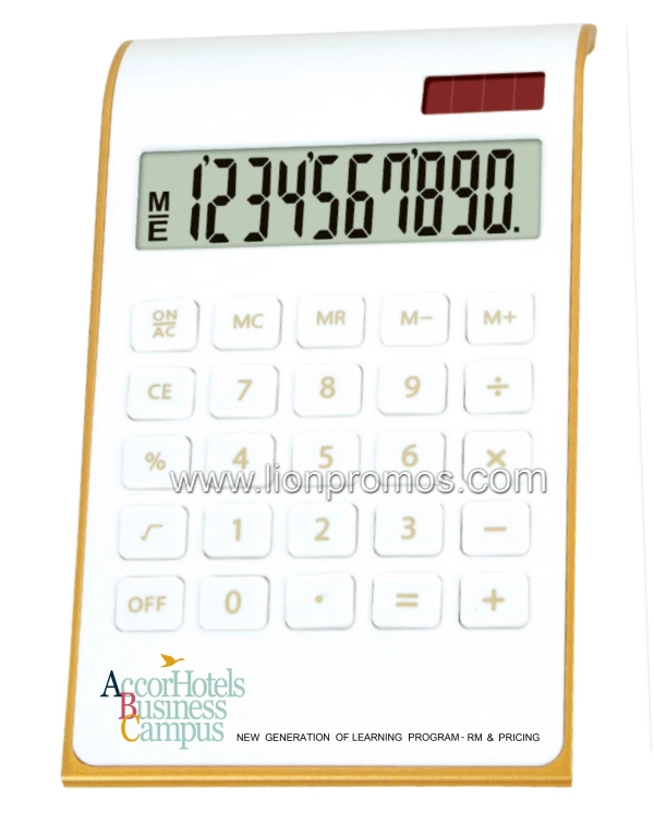 Hotel Logo Promotion Campaign Gift 10 Digits Solar Power Office Calculator