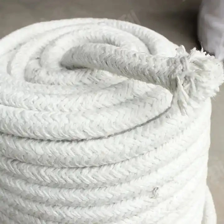 Good Quality Hot Sale 3mm~50mm Fireproof Ceramic Fiber Rope Rug Materials