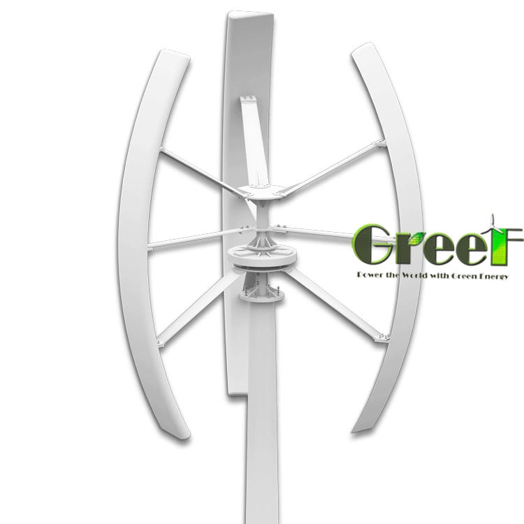 3kw Low Torque Long Life Time 20years Low Wind Speed Free Energy on Grid Vertical Wind Turbine