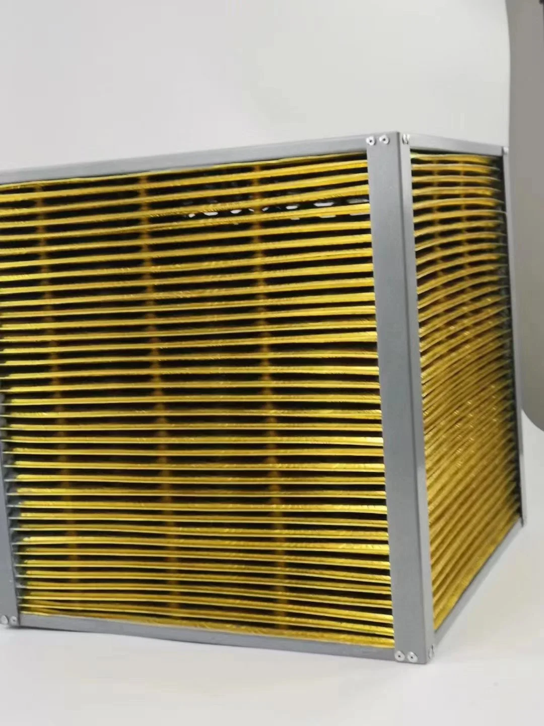 8011/H22 Golden Coating Hydrophilic Aluminium Finstock Foil for Air Conditioner