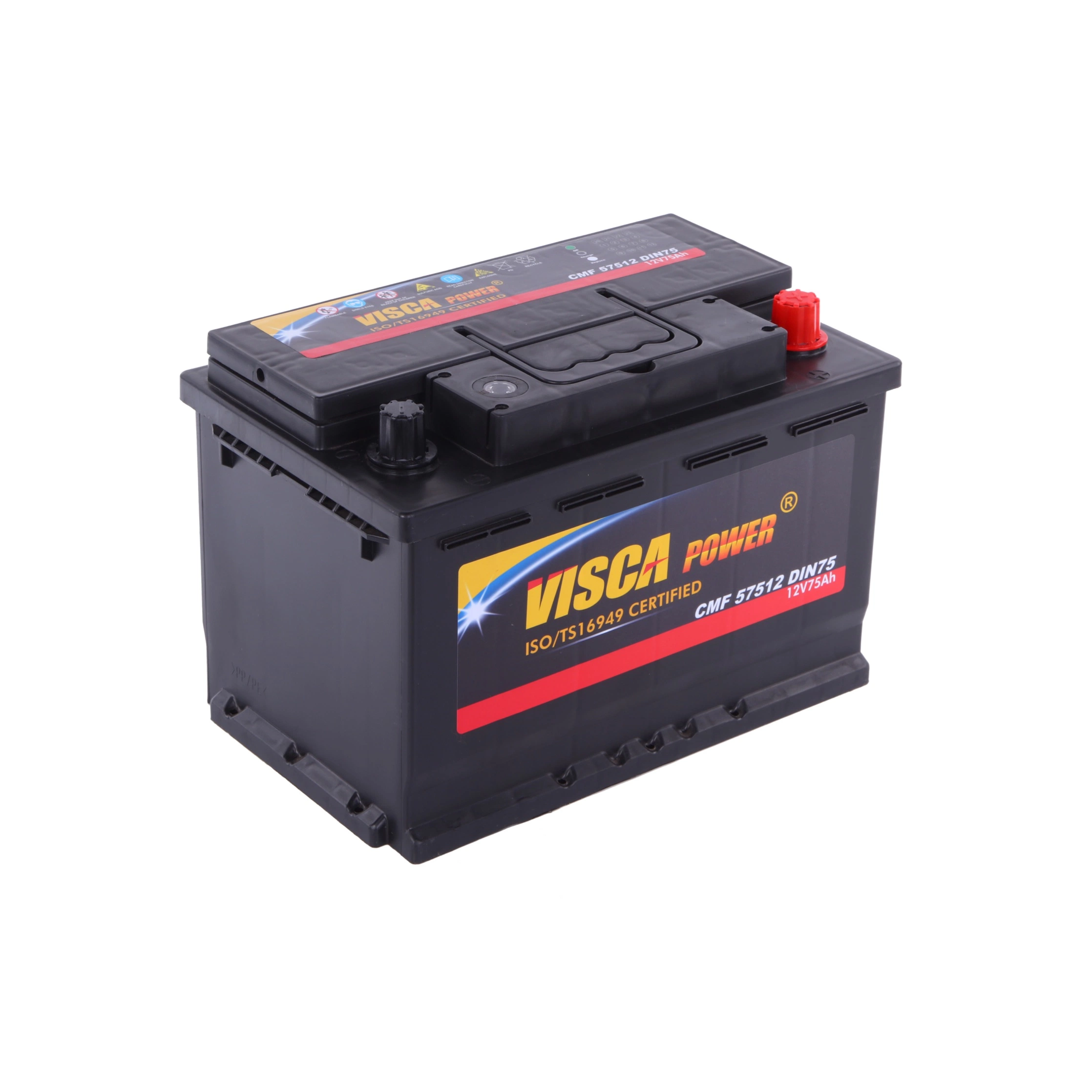 Good Quality&Price Supplier Mf DIN75 Car Battery Automotive Starter Battery Sealed Visca Power Jeje