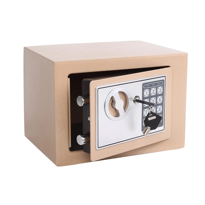 Small Safe Keypad Lock Box Cabinet Safes 0.23 Cubic Feet Electronic Digital Security Box