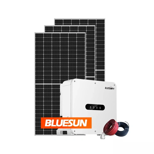 L'alimentation sur la grille du système solaire 10kw Système solaire 15kw 20kw 25kw 30kw 33kw systèmes moteur automatique dans une bonne qualité