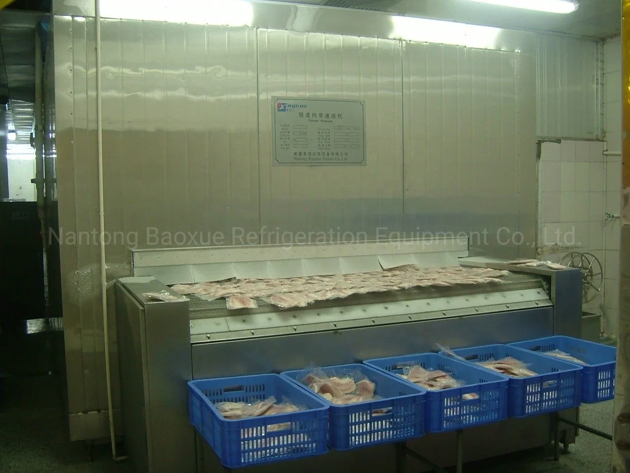 Промышленные IQF туннеля морозильную камеру на замороженные продукты