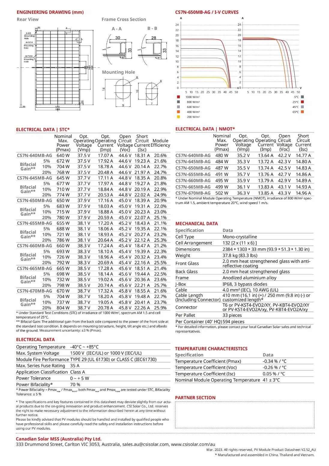 Tier 1 Canadian Bifacial 650W 655W 660W 665W 670W A Grade Solar Panel for Home