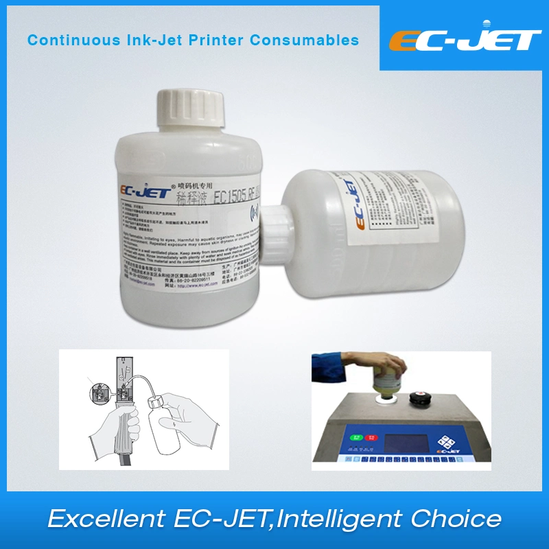 Ec-Jet Cij Inkjet Printer Ink and Solvent for Videojet Domino Linx Markem Imaje Kgk Hitachit Printing