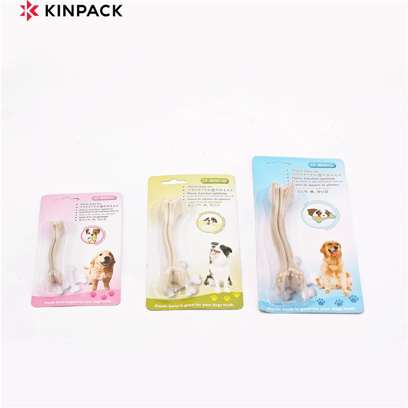 Kinpack Hot Sell Dog Grinding Toys Pet Teeth Cleaning Plastic Bones Pets Toys