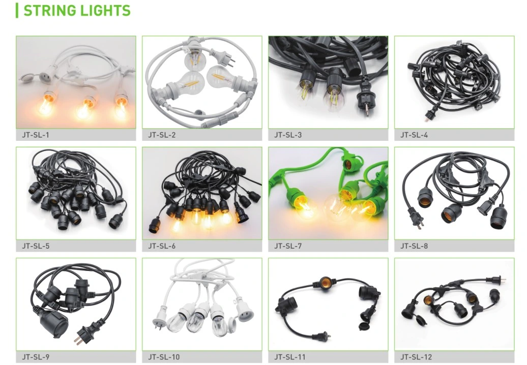 Las luces de la cadena de LED como luces de Navidad&amp; resistente al agua de la luz del patio