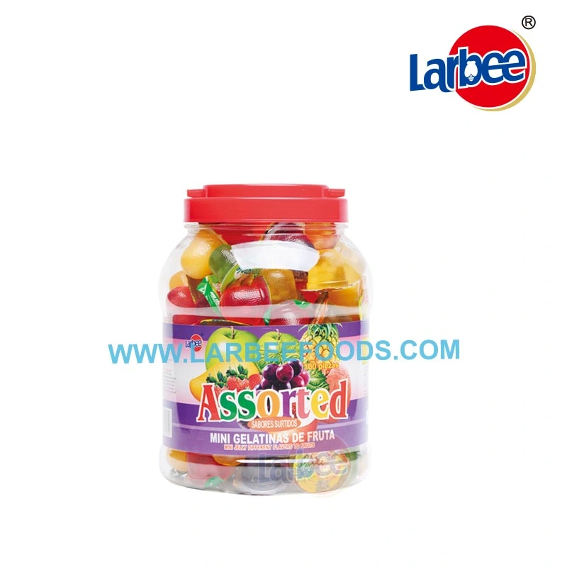 Gelatina de frutas de 16.5g personalizable en tarro redondo de la fábrica Larbee.