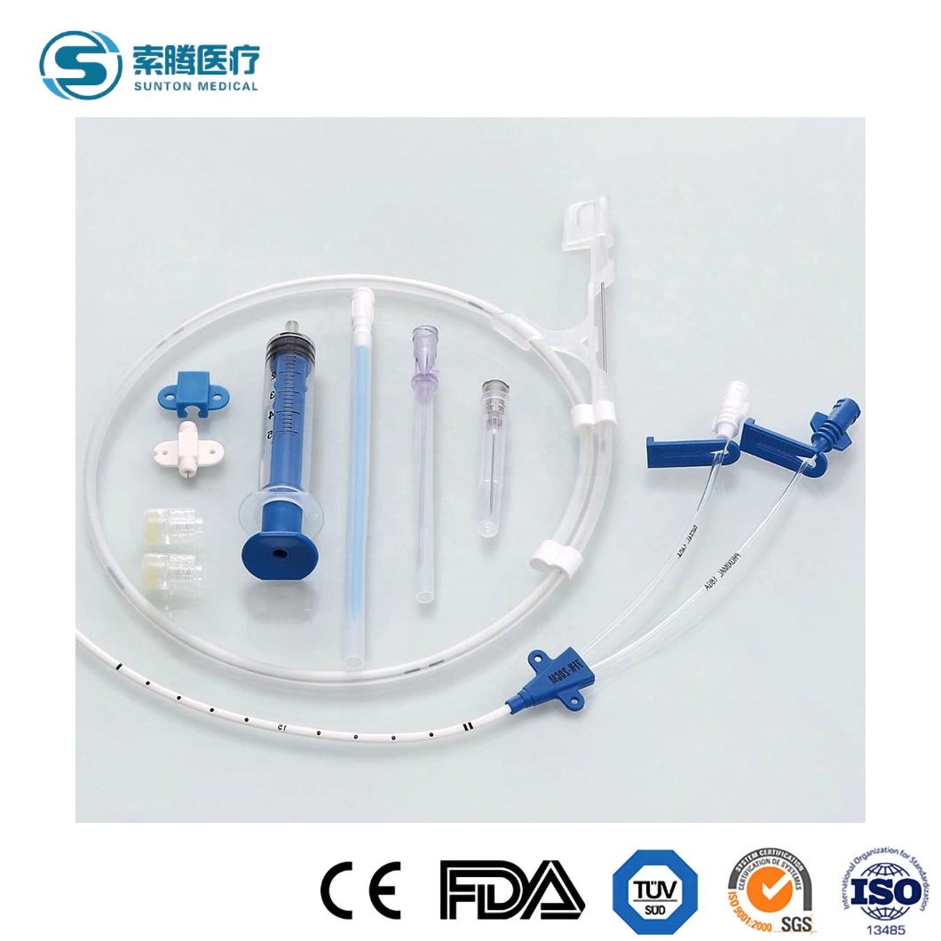 Sunton Antimicrobial Central Venous Catheter CVC Kits China Sterile Central Venous Catheter Kit Factory Medical Grade Central Venous Catheter Kit