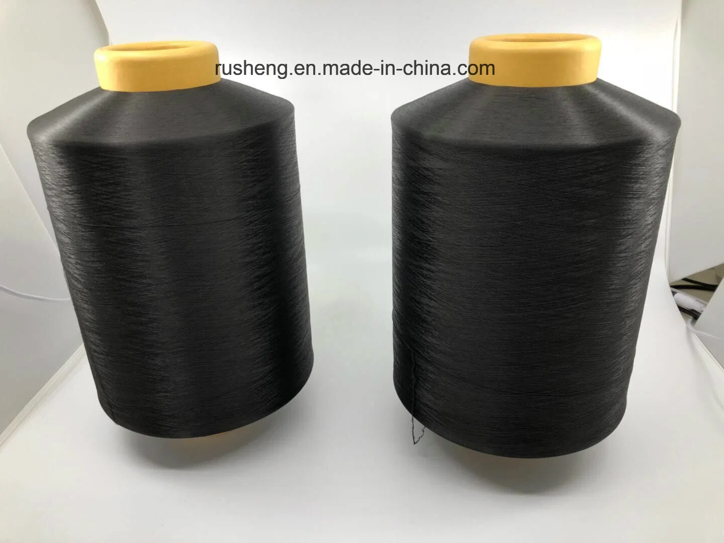 Recycle DTY Semi Dull 100d/48f Dope Dyed Black Polyester Yarn