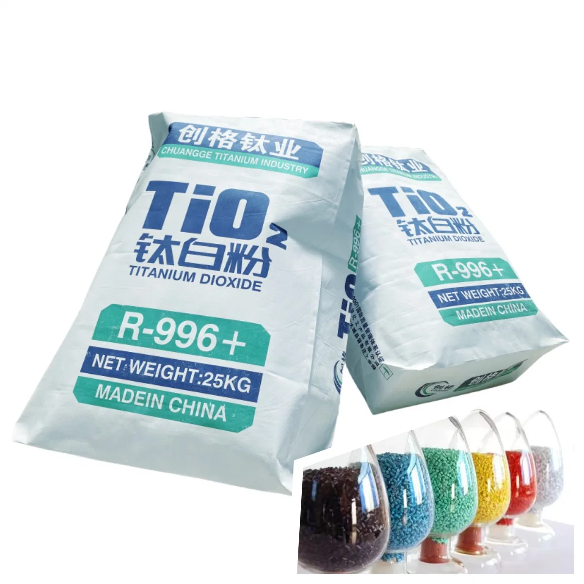 Rutile R-996 Titanium Chloride Process Is Used for Plastic Film PVC Pipe Color Master Particles