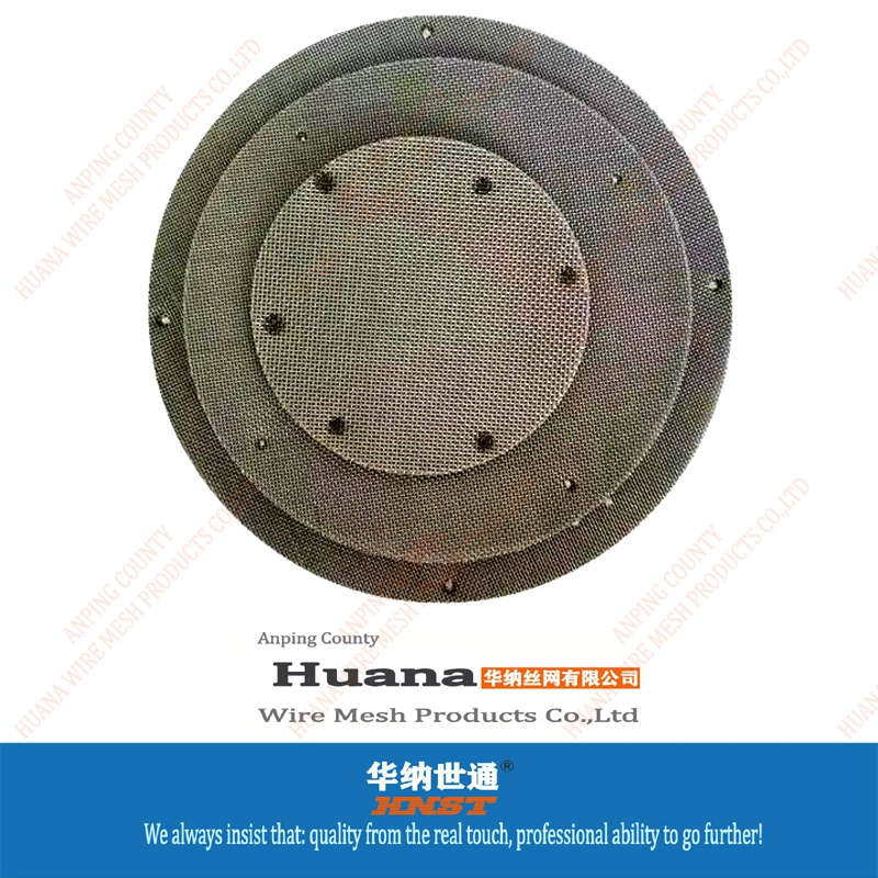 Dutch Weave Iron Carbon Steel Plastic Extruder Screen Mesh Disc