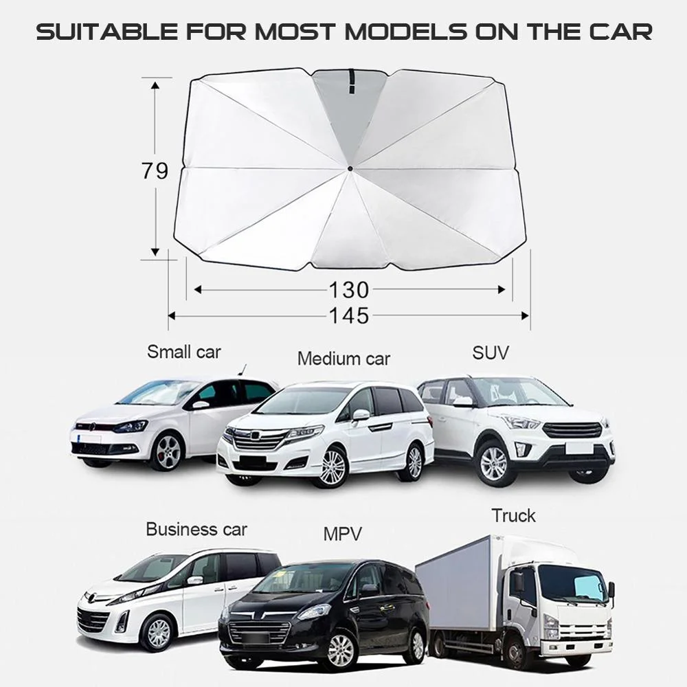 UV Cover Sunshade Heat Insulation Windshield Interior Protection Foldable Windshield Sunshade Umbrella Car