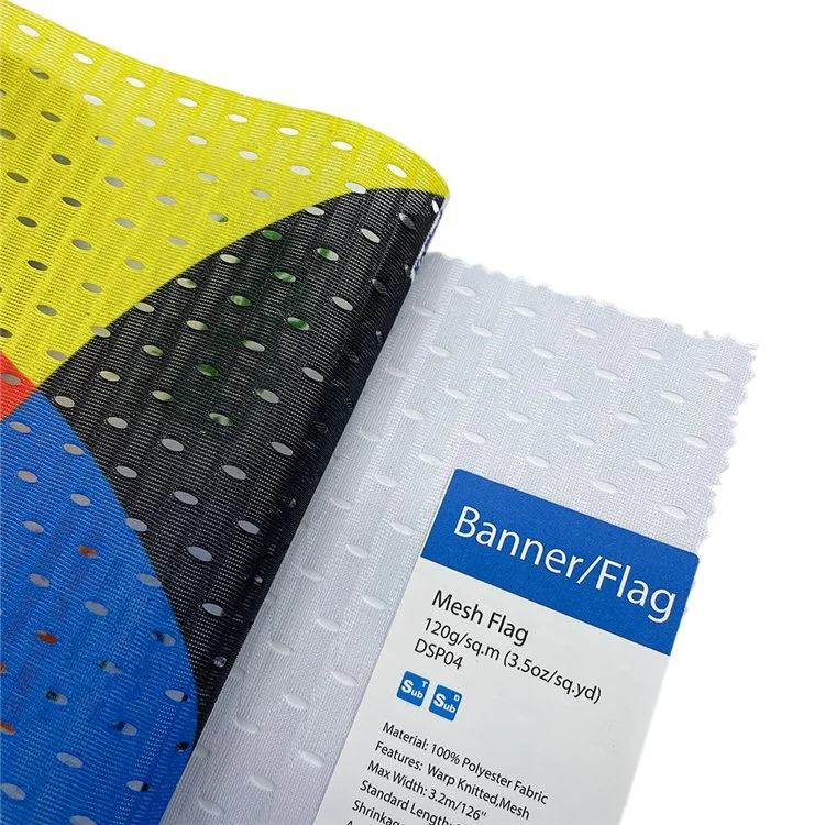 100% Polyester Flag Banner Fabric Digital Printing Fabric Dye Sublimation Flag Abric