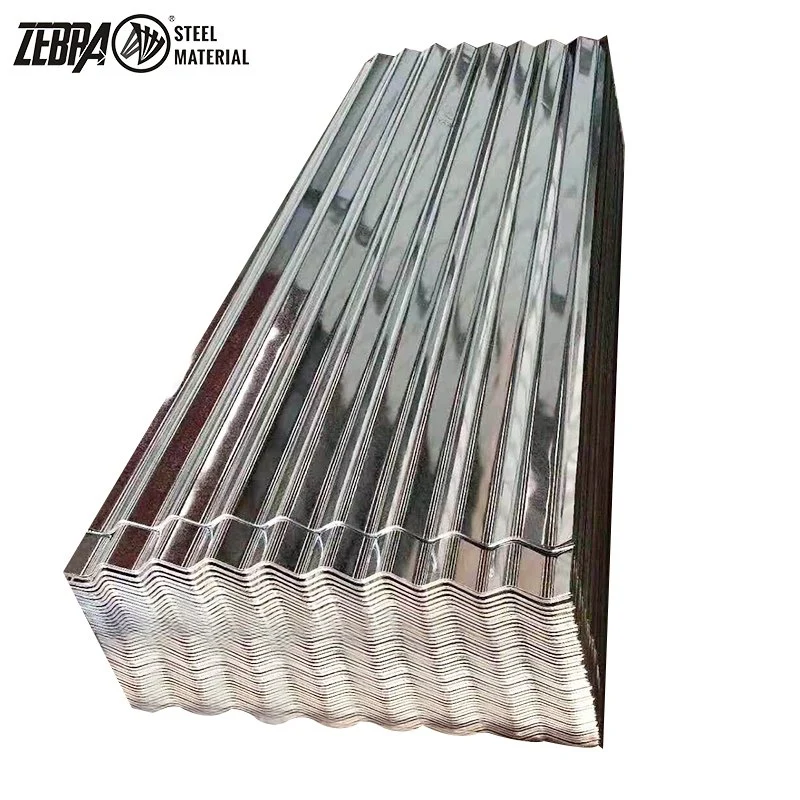 30 / 28 / 26 / 24 Gauge Corrugated Steel Plate Gi Wave Metal Tile China Made for American Market