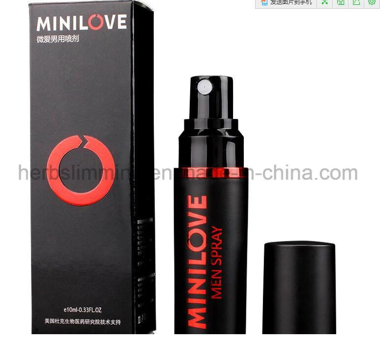 Sexe Supermale Minilove 10ml retard Spray pour pénis hommes puissants de prévenir l'Éjaculation précoce