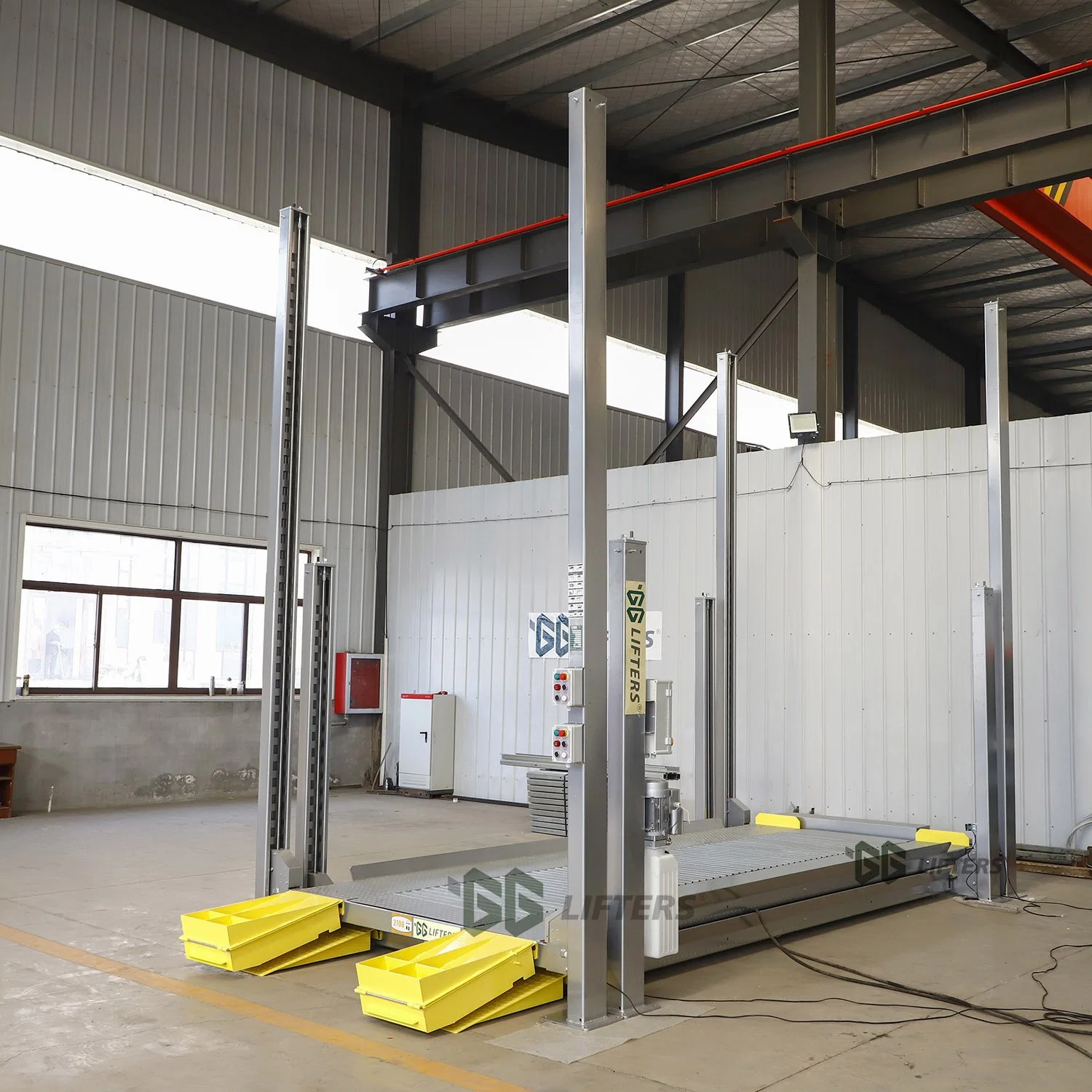 Multilevel 4 Post Car Storage Parking Lift System