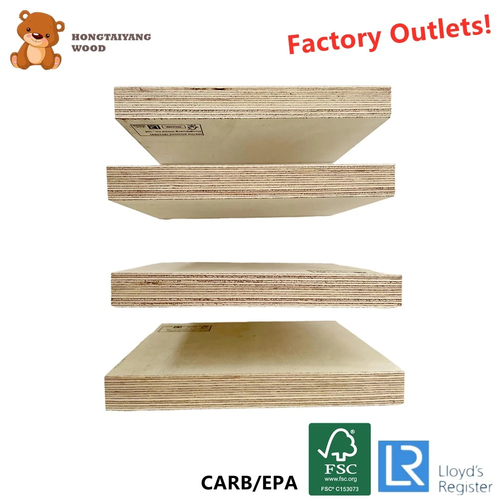 18mm Wholesale/Supplier Melamine Plywood Board Sheet Poplar Core with FSC EPA Carb