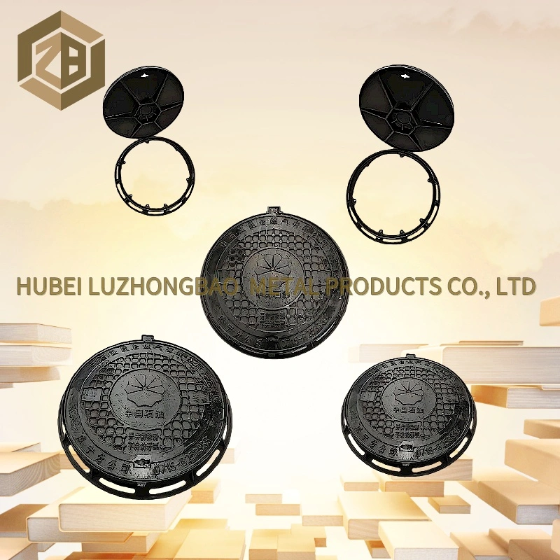 Coating Bitumen Negotiable Roadway Use 700mm Diameter Round Dutile Iron Manhole Cover