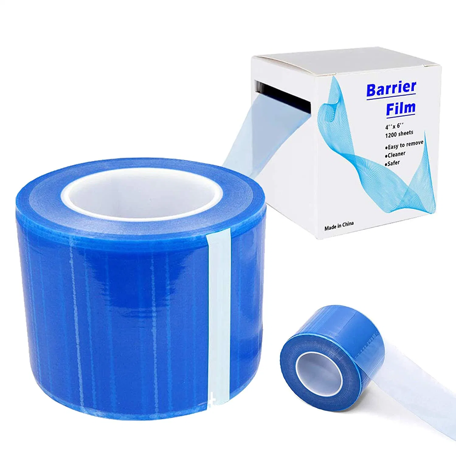 Barrier Film Roll with Dispenser Box Adhesive Barrier Film for Dental, Medical & Tattoo Purposes