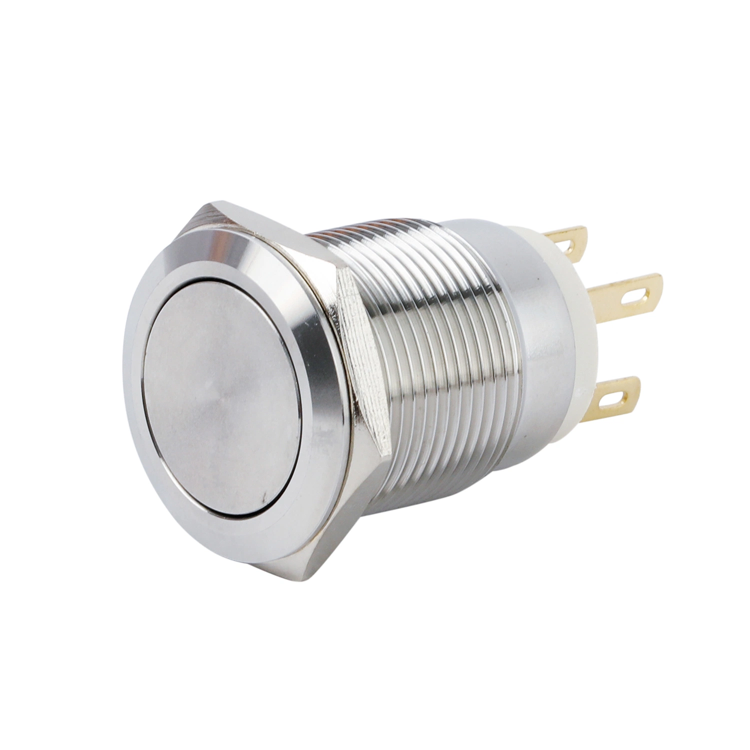 Qn 19mm Momentary Latching DC 12V LED Waterproof Metal Push Button Switch