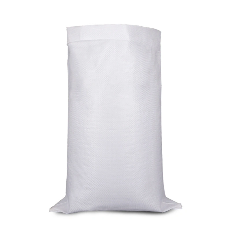 Agricultural Use Plastic White PP Woven Packaging Rice Polypropylene Bag 25kg