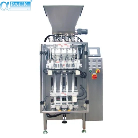 Machine automatique de remplissage et d'emballage multi-voies pour sachets de nourriture/poudre/eau (MLP-04/MLP-06/MLP-08)
