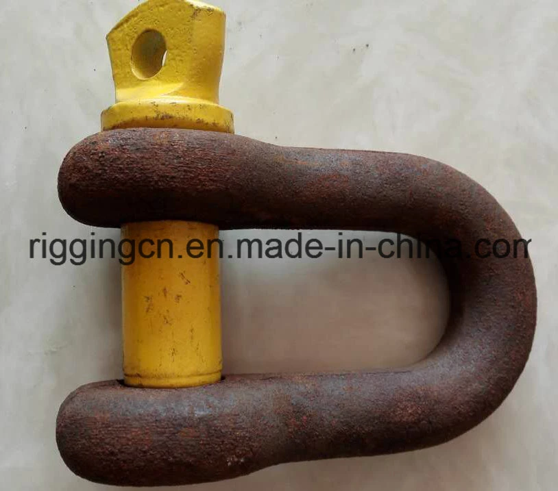 Dee Anchor Shackle for Industrial with Yellow safety Pin in Grade S