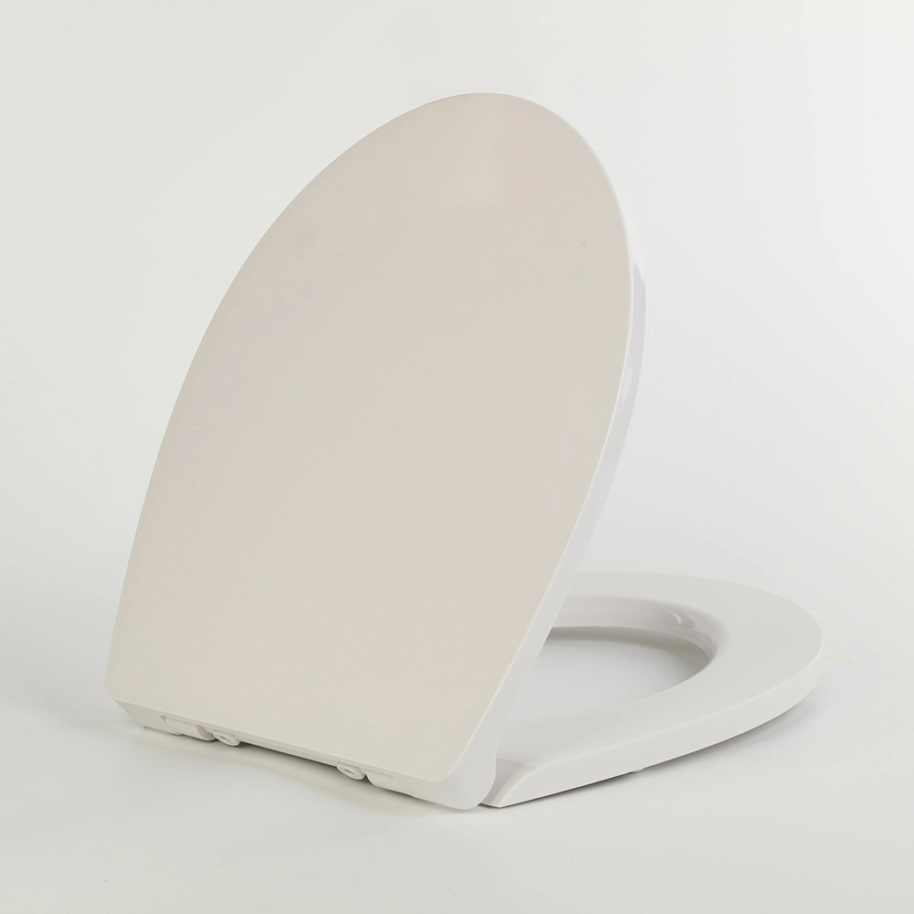 Bathroom UF Material White U Shape Toilet Seat with Hinges Wc Duroplast Soft Close D Shape for One Piece Two Piece Toilet Cover