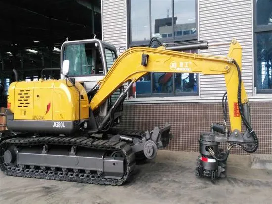 Jg80L 8 Ton Ballast Blaster Undercutter Crawler Excavator with Railway Ballast Machine