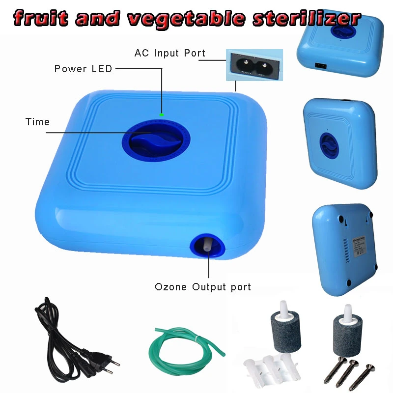 300mg/H Ozone Fruit Washer Portable Water Treatment Equipment for Kitchen