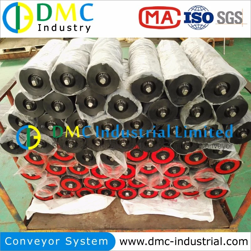Conveyor Machinery 133mm Diameter HDPE Conveyor Rollers, Conveyor Idlers