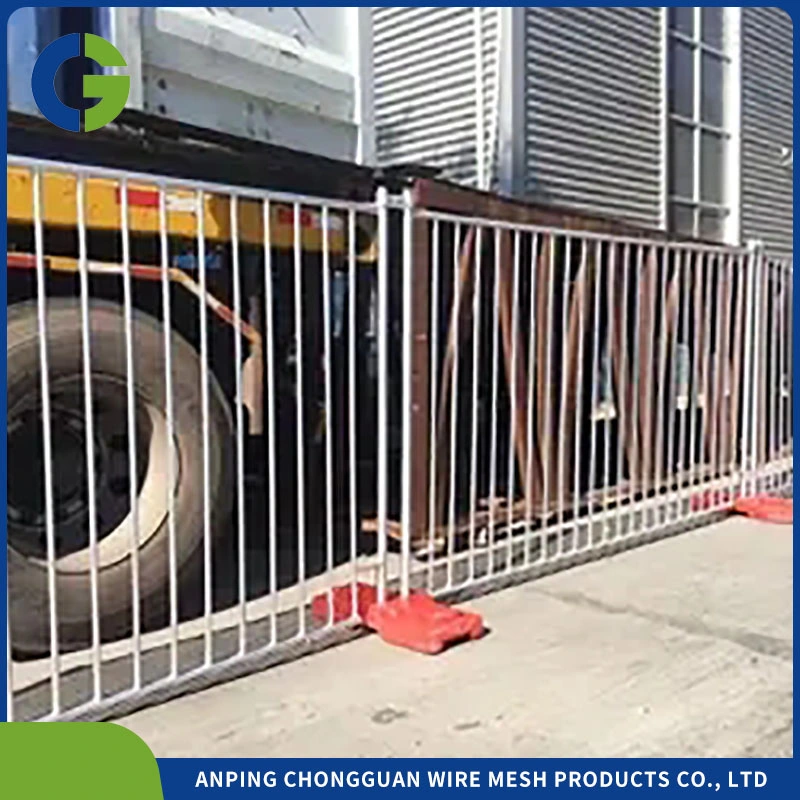 Superior Quality Galvanized Steel Pedestrian Barricades Crowd Control Barriers Temporary Fence