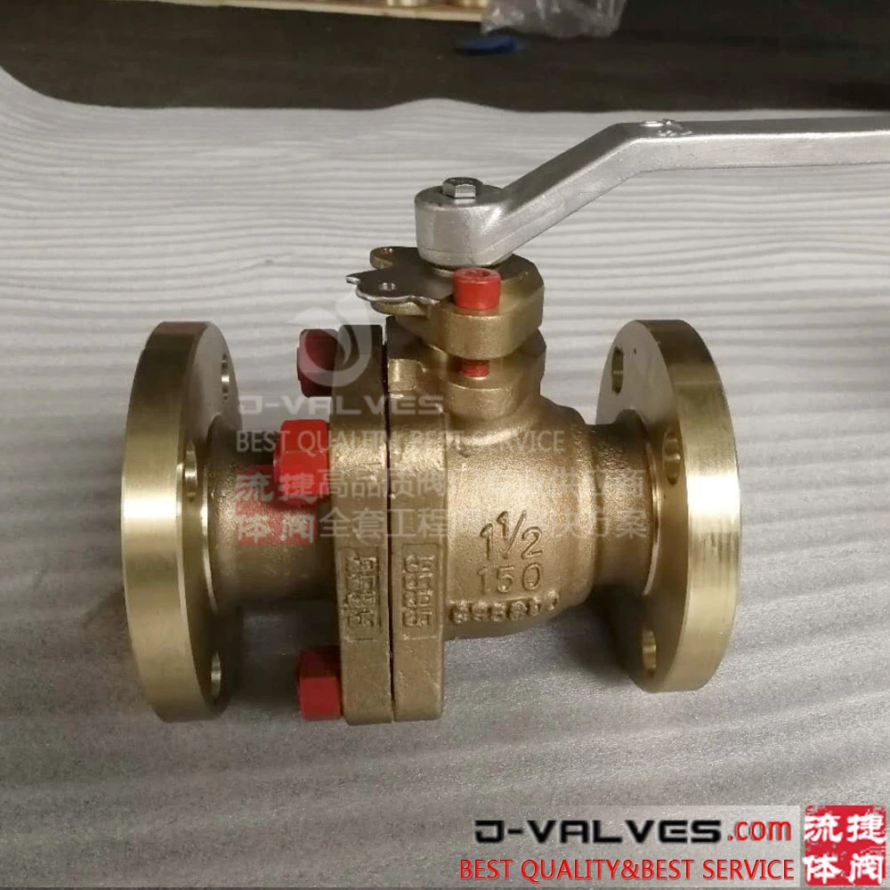 API 6D Ball Valve 1.5-N8-2fba, 150# FF, ASTM B148 Uns C95800 Body & Trims