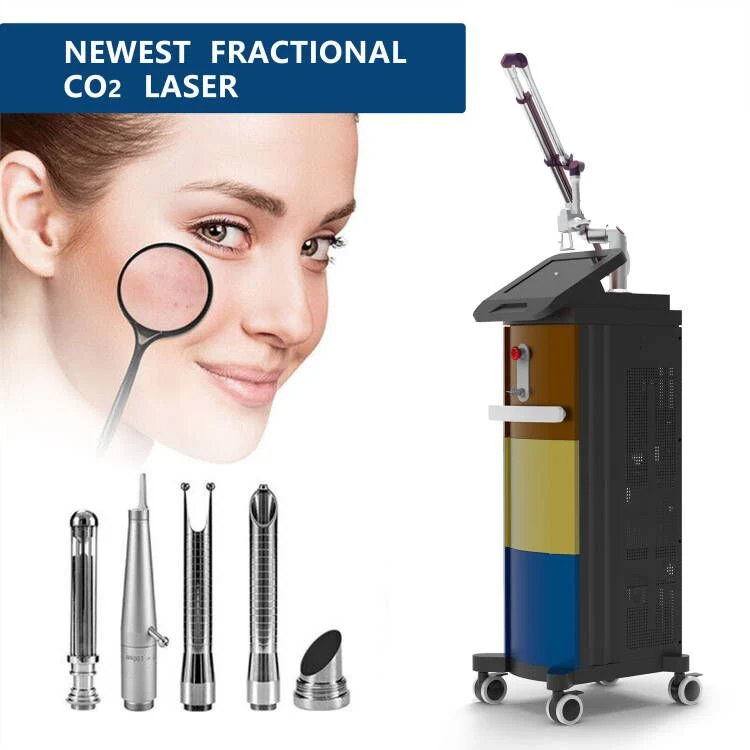 Fractional CO2 Laser Machine Scar Therapy Freckle Pigment Spot Removal Skin Rejuvenation Laser Vaginal Tighten Medical RF 10600nm 40W Beauty Salon Device