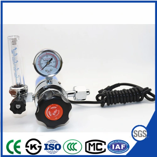 Withus Type Electric Heated CO2 Cylinder Gas Pressure Regulators with Flowmeter Econo-Flow Gas Economizer Pre Heater 36V 110V 220V