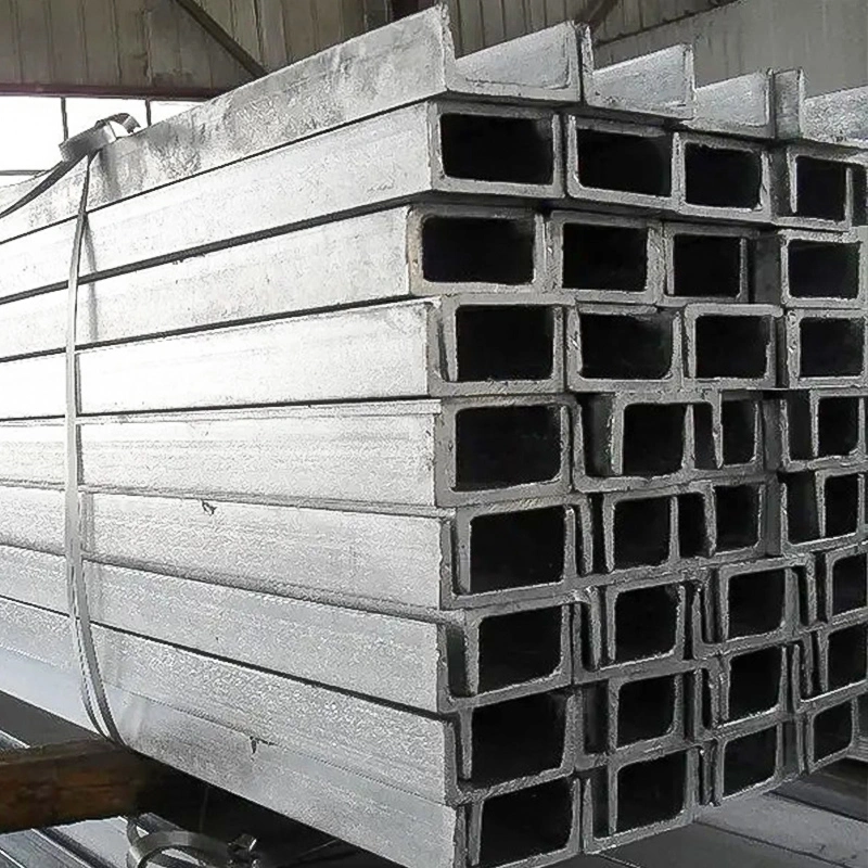 ASTM Q235 Q195 laminado en caliente formado en frío C U H Perfil de la forma Canal de acero galvanizado