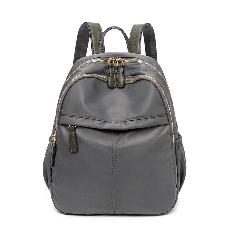 (WD7112) Trendy Backpacks Womens Rucksack Nylon Backpack Ultralight Backpack Black Rucksack