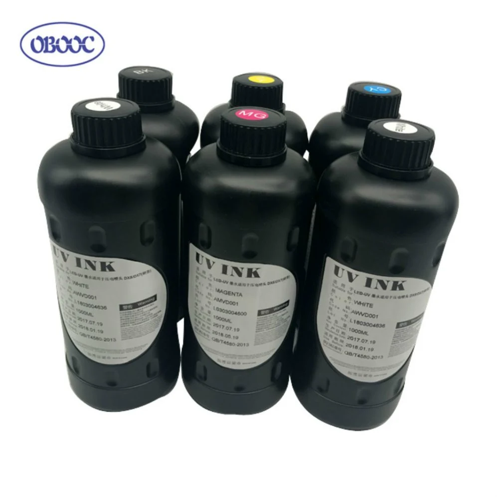 UV Flatbed Printer Ink for Ceramic Glass Metal Fabric