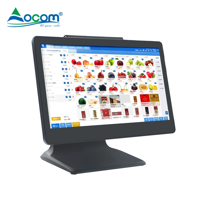 15,6 pouces Boe multipoint tout nouveau terminal de l'écran LCD POS Wide-Screen Caisse enregistreuse