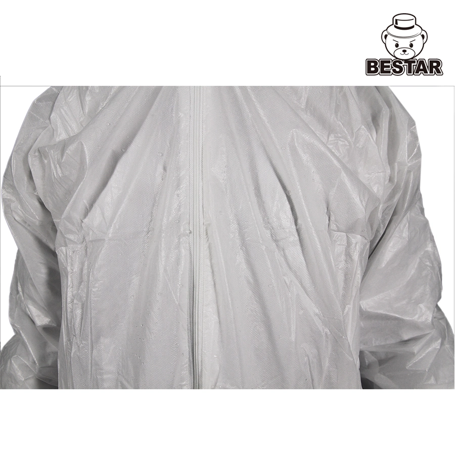 Waterprood Spp+PE Disposable Coveralls with Hood