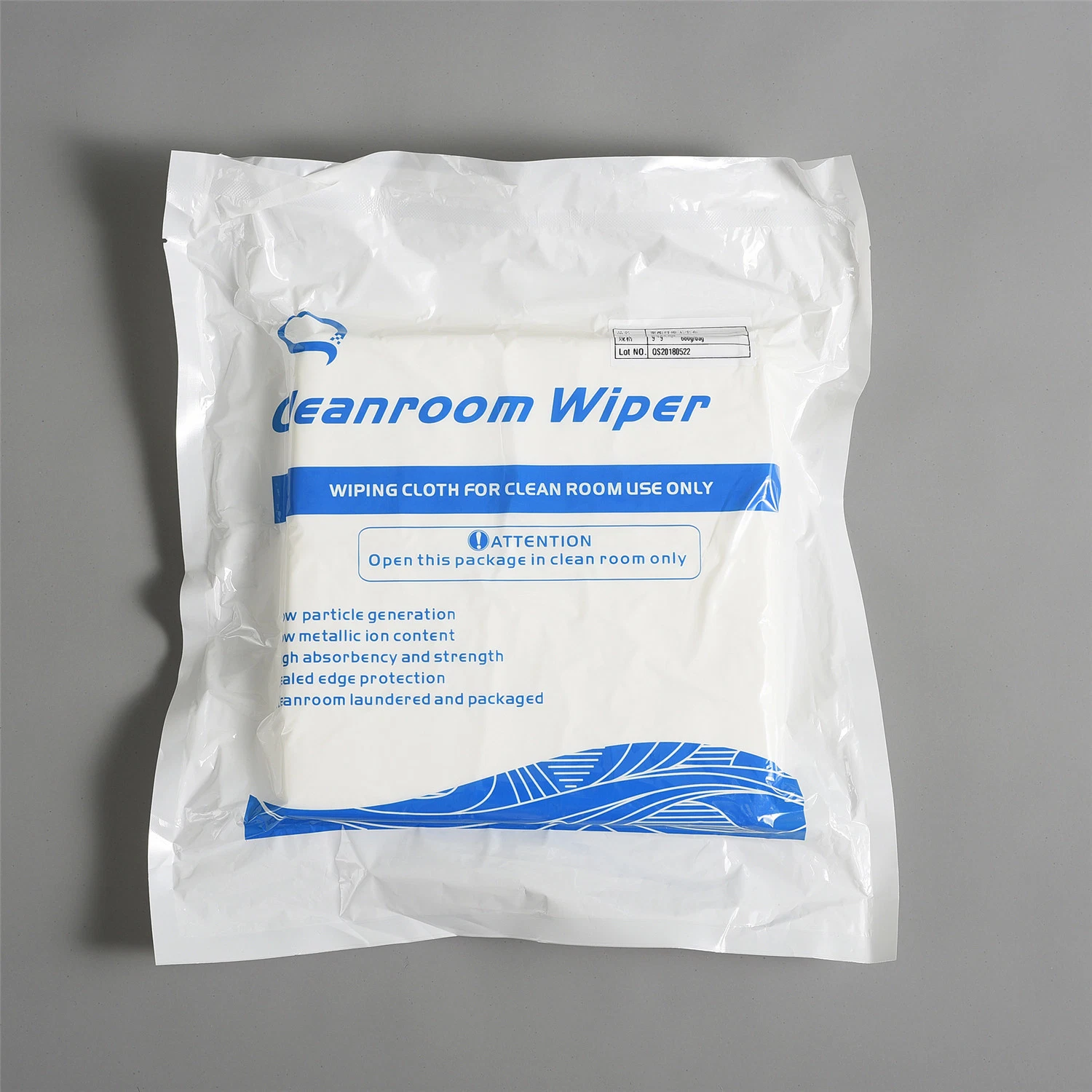 9''x9'' 100% Polyester 120G/M2 Ultrasonic Sealed Edge Clean Room Wiper