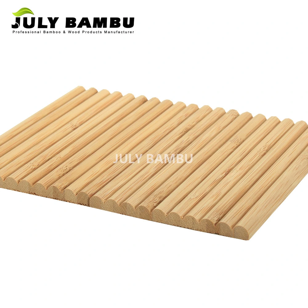 100% Solid Bamboo Fiber Wall Panel for Building, 6mm Decorative Wall Panel 3D