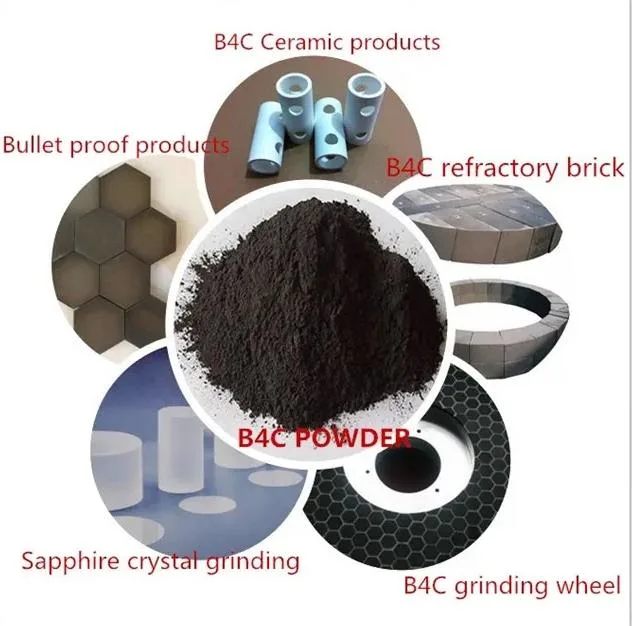 Abrasivo B4C de grão/gravilha de carboneto de boro F100