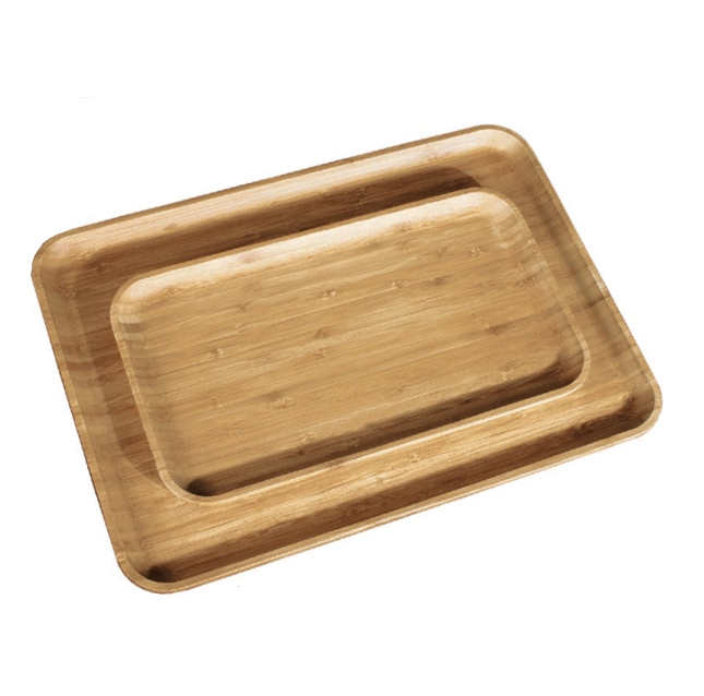 High quality/High cost performance  Bamboo Wood Serving Tray for Food FSC BSCI