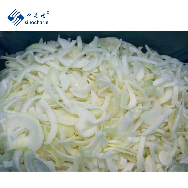 Sinocharm Brc-a Approved IQF White Onion Strips Suppliers Frozen Onion Strips